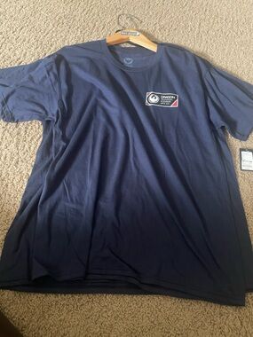 Marc Joseph Navy Short-Sleeve Logo Tee